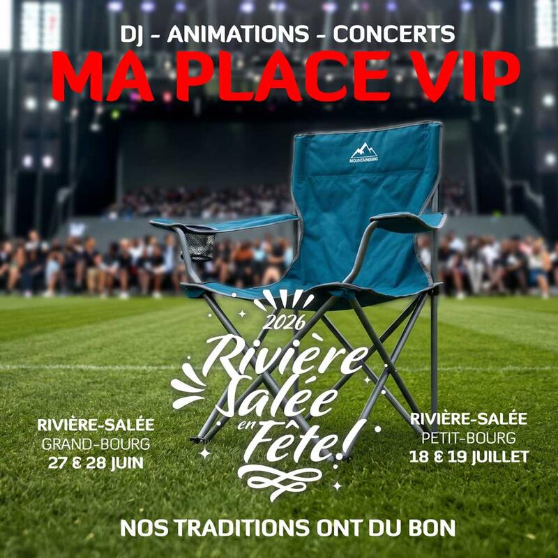 Ma place VIP — la chaise pliante